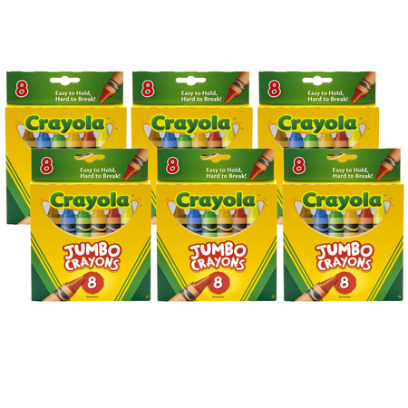 CRAYOLA Jumbo Crayons, PK48, Recommended Grade: PK+ BIN520389BN